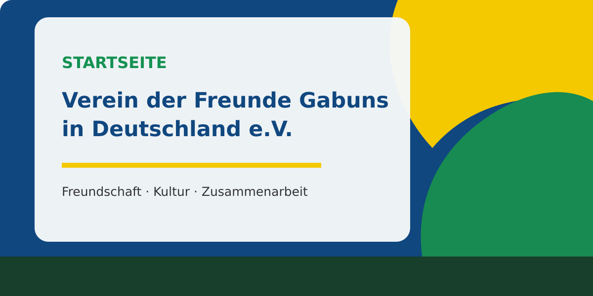 Startseite des Vereins der Freunde Gabuns